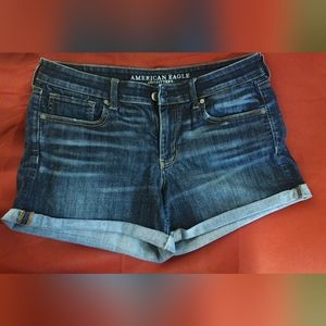 American Eagle Ne(x)t Level Stretch X Cuffed Midi Shorts